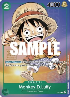One Piece-Karte Monkey.D.Luffy (037) (1st Anniversary Tournament) P-037