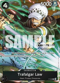 One Piece-Karte Trafalgar Law - P-038 (CS 2024 Event Pack Finalist) P-038v2