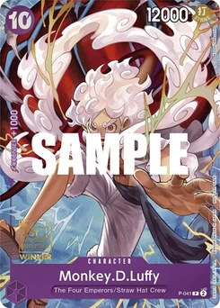 One Piece-Karte Monkey.D.Luffy (041) (1st Anniversary Tournament) P-041v2