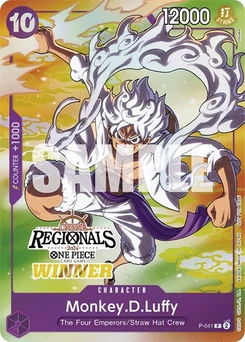 One Piece-Karte Monkey.D.Luffy (041) (Online Regional 2024 Vol. 2) [Winner] P-041v9