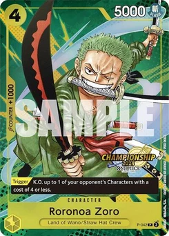 One Piece-Karte Roronoa Zoro (CS 2024 Event Pack) P-042v2