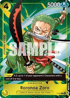 One Piece-Karte Roronoa Zoro (Event Pack Vol. 3) P-042v3
