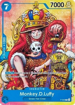 One Piece-Karte Monkey.D.Luffy (2nd Anniversary Stamped Promo) P-043