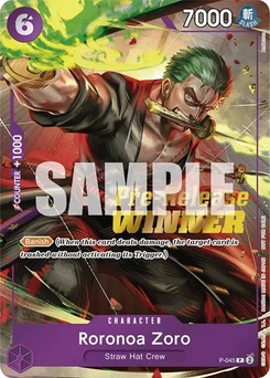 One Piece-Karte Roronoa Zoro (OP-06 Pre-Release Tournament) [Winner] P-045v2