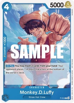 One Piece-Karte Monkey.D.Luffy (055) (Sealed Battle Kit Vol. 1) P-055v3