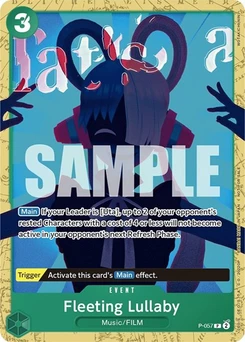 One Piece-Karte Fleeting Lullaby (Starter Deck 11: Uta Deck Battle) P-057