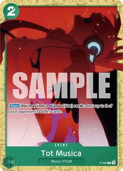 One Piece-Karte Tot Musica (Starter Deck 11: Uta Deck Battle) P-060