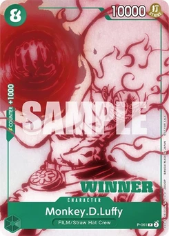 One Piece-Karte Monkey.D.Luffy (Starter Deck 11: Uta Deck Battle) [Winner] P-061v2
