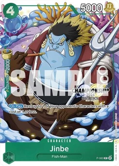 One Piece-Karte Jinbe (CS 2024 Event Pack Finalist) P-063