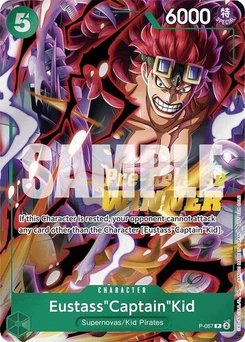 One Piece-Karte Eustass"Captain"Kid (OP-07 Pre-Release Tournament) [Winner] P-067v2