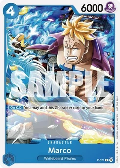 One Piece-Karte Marco (Two Legends Pre-Release) P-071v2