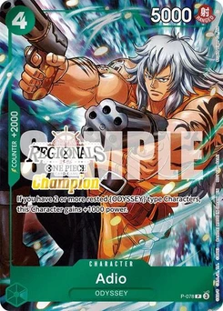 One Piece-Karte Adio (Offline Regional Champion Card Set 2025 Vol.1) P-078