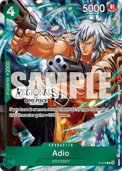 One Piece-Karte Adio (Offline Regional Participation Pack 2025 Vol.1) P-078v3