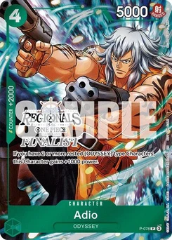 One Piece-Karte Adio (Online Regional Finalist Card Set 2025 Vol.1) P-078v5