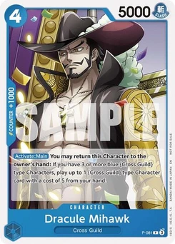 One Piece-Karte Dracule Mihawk (OP11 Release Event) P-081v2