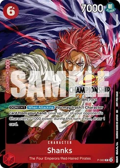 One Piece-Karte Shanks (CS 25-26 Event Pack Finalist Ver.) P-083