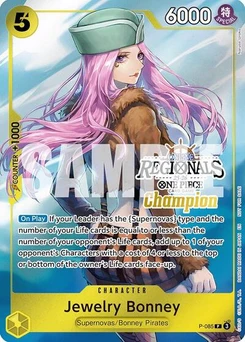 One Piece-Karte Jewelry Bonney (Online Regional Champion Card Set 2025 Vol.2) P-085v5