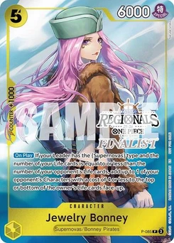 One Piece-Karte Jewelry Bonney (Online Regional Finalist Card Set 2025 Vol.2) P-085v6