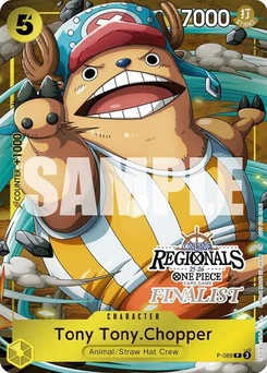 One Piece-Karte Tony Tony.Chopper (Online Regional Finalist Card Set 2025 Vol.2) P-089v6