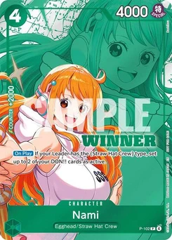 One Piece-Karte Nami (Winner Pack 2026 Vol. 2) P-102v3
