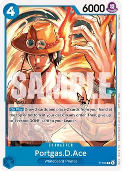 One Piece-Karte Portgas.D.Ace (Tournament Pack 2026 Vol. 2) P-103v2