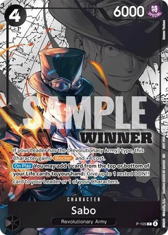 One Piece-Karte Sabo (Winner Pack 2026 Vol. 2) P-105v3