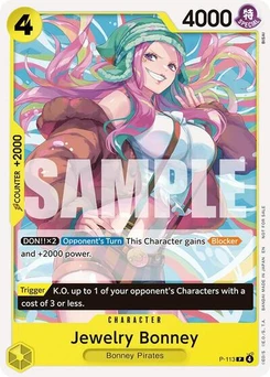 One Piece-Karte Jewelry Bonney (Heroines Battle Pack) P-113