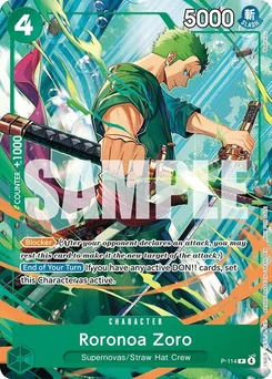 One Piece-Karte Roronoa Zoro (114) P-114