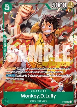 One Piece-Karte Monkey.D.Luffy (OP16 Release Event Winner) P-135