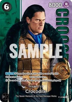 One Piece-Karte Crocodile - P-143 (Premium Card Collection -Live Action Edition Vol.2 Baroque Works-) P-143