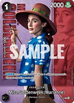 One Piece-Karte Miss.Goldenweek (Marianne) - P-146 (Premium Card Collection -Live Action Edition Vol.2 Baroque Works-) P-146