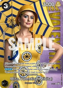 One Piece-Karte Miss.Valentine (Mikita) - P-147 (Premium Card Collection -Live Action Edition Vol.2 Baroque Works-) P-147