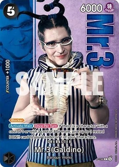 One Piece-Karte Mr.3 (Galdino) - P-148 (Premium Card Collection -Live Action Edition Vol.2 Baroque Works-) P-148