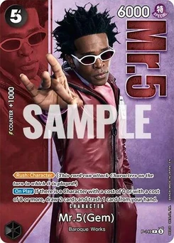 One Piece-Karte Mr.5 (Gem) - P-149 (Premium Card Collection -Live Action Edition Vol.2 Baroque Works-) P-149
