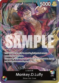 One Piece-Karte Monkey.D.Luffy (Release Event Leader) P
