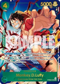 One Piece-Karte Monkey.D.Luffy (Red Bull Double Don!!) (Winner) PRB02-005v2