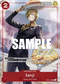 One Piece-Karte Sanji (Online Regional 2023) [Finalist] ST01-004v4
