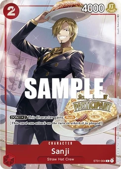 One Piece-Karte Sanji (Online Regional 2023) [Participant] ST01-004v5