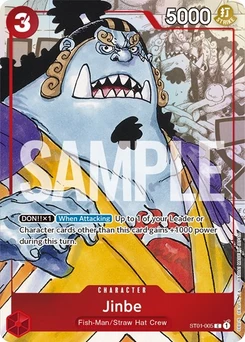 One Piece-Karte Jinbe - ST01-005 (Alternate Art) ST01-005v2