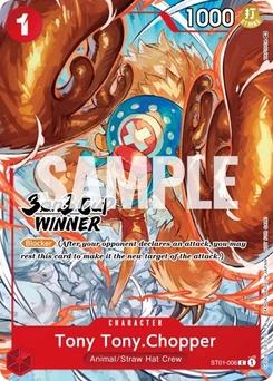 One Piece-Karte Tony Tony.Chopper (3-on-3 Cup) [Winner] ST01-006v2