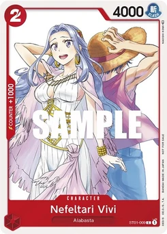 One Piece-Karte Nefeltari Vivi (OP-03 Pre-Release Tournament) [Participant] ST01-009