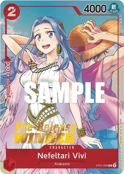 One Piece-Karte Nefeltari Vivi (OP-03 Pre-Release Tournament) [Winner] ST01-009v2