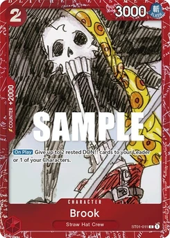 One Piece-Karte Brook (Premium Card Collection -ONE PIECE FILM RED Edition-) ST01-011v4