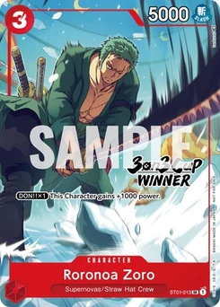 One Piece-Karte Roronoa Zoro (3-on-3 Cup) [Winner] ST01-013v2