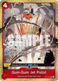 One Piece-Karte Gum-Gum Jet Pistol (Offline Regional 2024) [Finalist] ST01-015