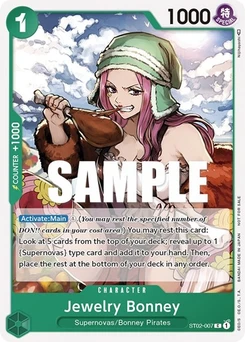 One Piece-Karte Jewelry Bonney (Tournament Pack Vol. 3) [Participant] ST02-007v2