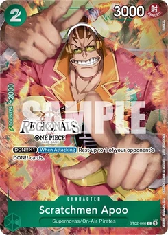 One Piece-Karte Scratchmen Apoo (Offline Regional 2024) [Participant] ST02-008v2