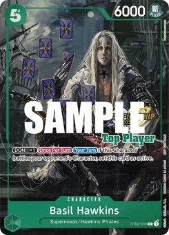One Piece-Karte Basil Hawkins (CS 2023 Top Players Pack) ST02-010