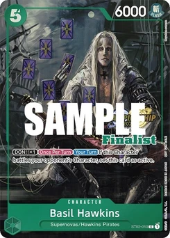 One Piece-Karte Basil Hawkins (CS 2023 Top Players Pack) [Finalist] ST02-010v2