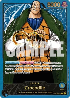 One Piece-Karte Crocodile (Premium Card Collection -Leader Collection-) ST03-001